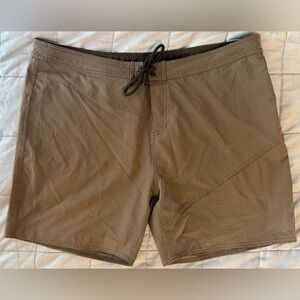 AETHER Mens Technical Board Shorts Grey Size 38 Performance Surf Swim